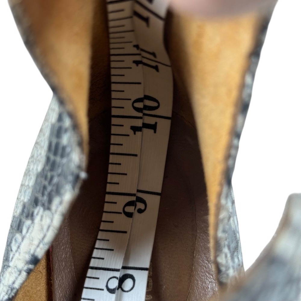 Makis Kotris Snake Leather Women's Cowboy Ankle Boots Sz‎ 39 Made in Greece - Picture 15 of 16